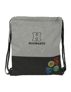 Sac à dos serré par des ficelles Harry Potter House of champions Noir Gris 35 x 40 x 1 cm
