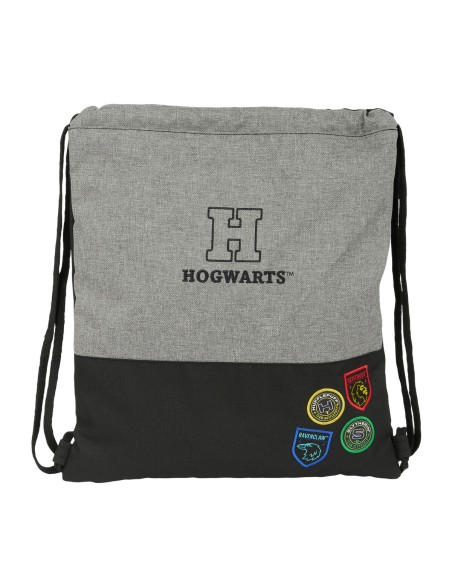 Sac à dos serré par des ficelles Harry Potter House of champions Noir Gris 35 x 40 x 1 cm
