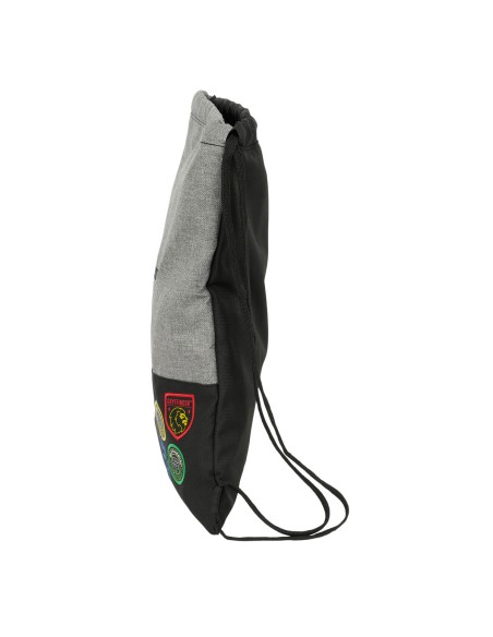 Sac à dos serré par des ficelles Harry Potter House of champions Noir Gris 35 x 40 x 1 cm