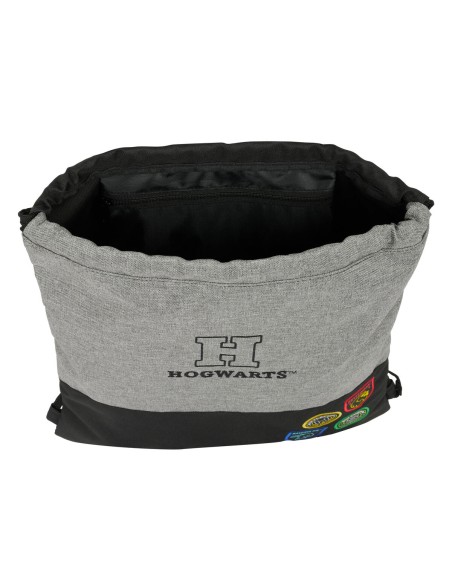 Sac à dos serré par des ficelles Harry Potter House of champions Noir Gris 35 x 40 x 1 cm