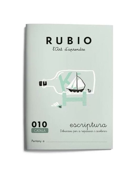 Cahier d'écriture et de calligraphie Rubio Nº10 Catalan A5 20 Volets (10 Unités)