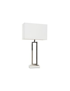 Lampe de bureau Home ESPRIT Blanc Argenté 50 W 220 V