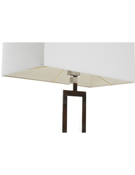 Lampe de bureau Home ESPRIT Blanc Argenté 50 W 220 V