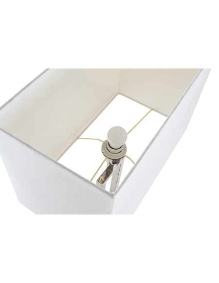 Lampe de bureau Home ESPRIT Blanc Argenté 50 W 220 V