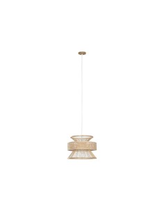 Suspension Home ESPRIT Marron Bambou 50 W 40 x 40 x 30 cm