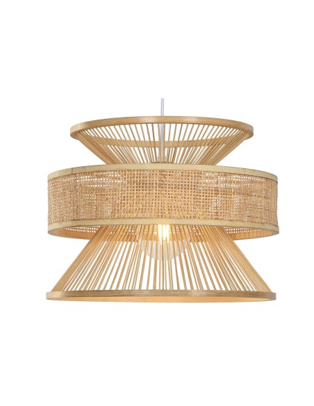 Suspension Home ESPRIT Marron Bambou 50 W 40 x 40 x 30 cm