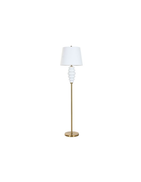 Lampadaire Home ESPRIT Blanc Doré 220 V 43 x 43 x 170 cm