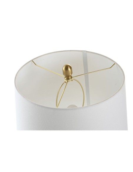 Lampe de bureau Home ESPRIT Blanc Doré 50 W 220 V