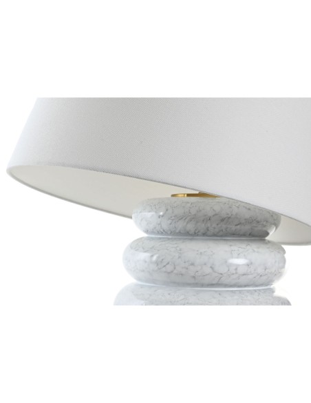 Lampe de bureau Home ESPRIT Blanc Doré 50 W 220 V