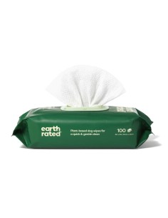 Lingettes humides pour animaux domestiques Earth Rated Sans parfum 100 Unités