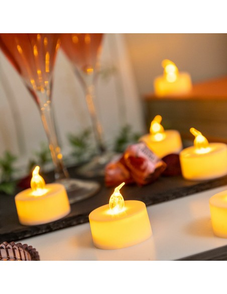 Lot de Bougies Chauffe-plat LED Romandle InnovaGoods 12 Unités