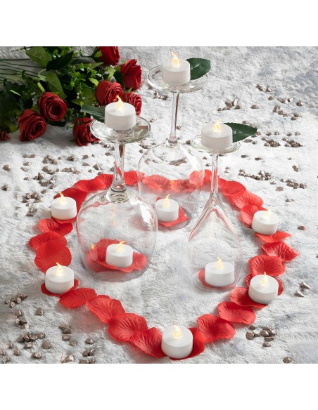 Lot de Bougies Chauffe-plat LED Romandle InnovaGoods 12 Unités
