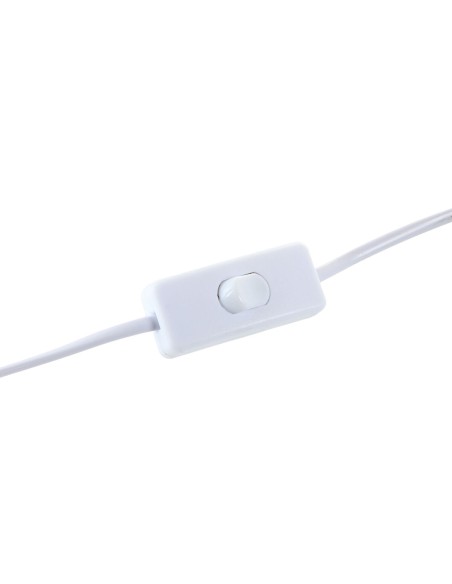 Lampe de bureau Home ESPRIT Blanc Marron 50 W 220 V