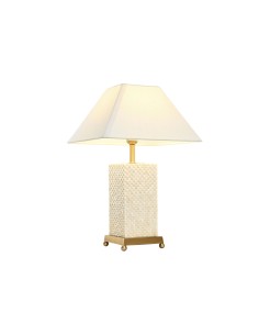 Lampe de bureau Home ESPRIT Blanc Beige Doré 50 W 220 V 2