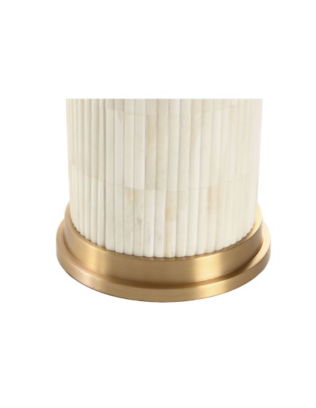 Lampe de bureau Home ESPRIT Blanc Beige Doré 50 W 220 V