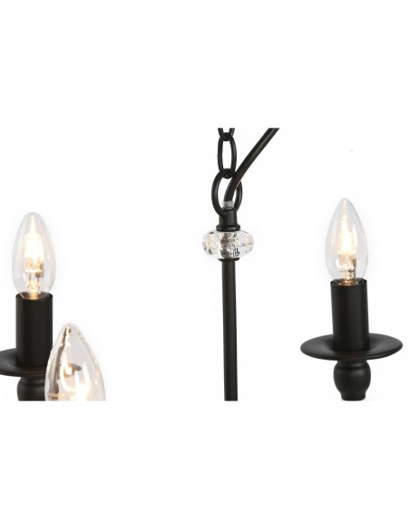 Suspension Home ESPRIT Noir Métal 25 W 54 x 54 x 46 cm
