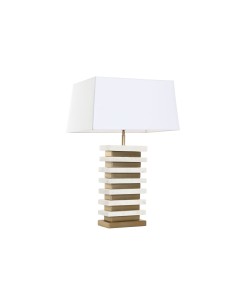 Lampe de bureau Home ESPRIT Blanc Doré 50 W 220 V