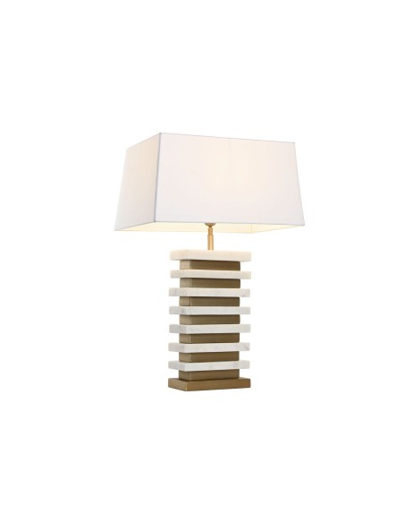 Lampe de bureau Home ESPRIT Blanc Doré 50 W 220 V