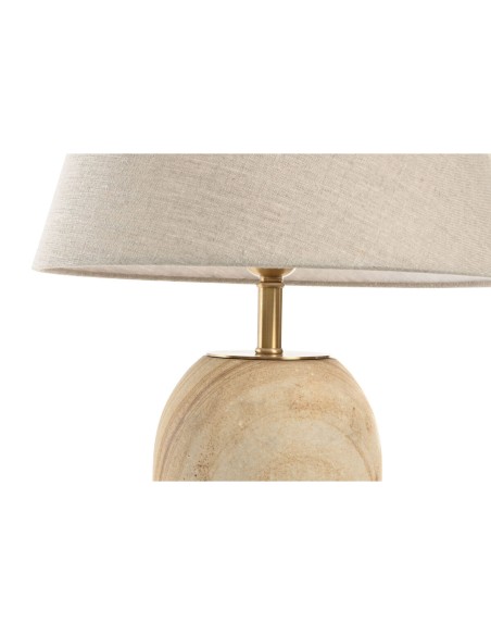 Lampe de bureau Home ESPRIT Beige Doré Naturel 50 W 220 V