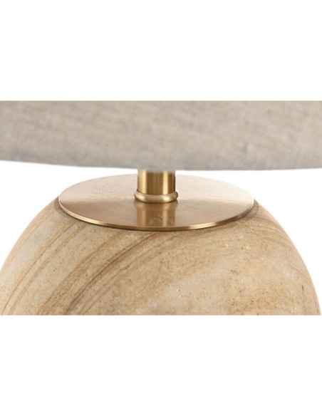 Lampe de bureau Home ESPRIT Beige Doré Naturel 50 W 220 V