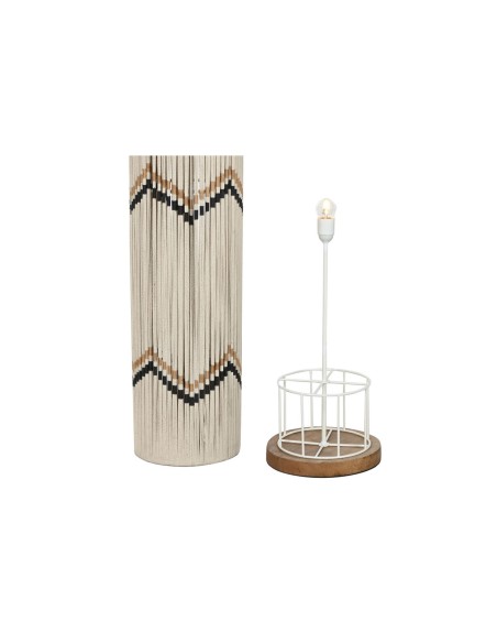 Lampadaire Home ESPRIT Beige Bicolore 50 W 220 V 25 x 25 x 125 cm