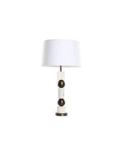 Lampe de bureau Home ESPRIT Blanc Bronze 50 W 220 V
