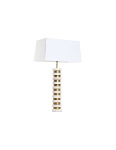 Lampe de bureau Home ESPRIT Blanc Beige Doré 50 W 220 V
