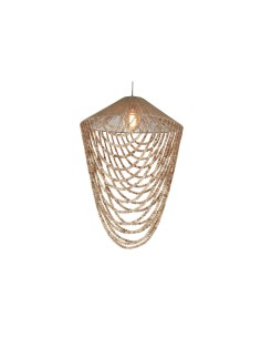 Suspension Home ESPRIT Marron Clair Jute Bois 67 x 67 x 100 cm 2