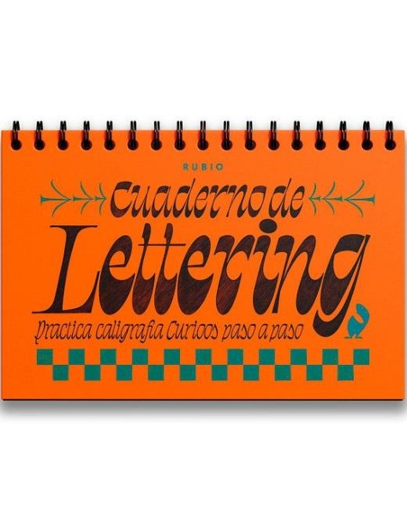 Cahier d'écriture et de calligraphie Rubio Lettering Curioos 30,4 x 20,4 cm 212 Volets