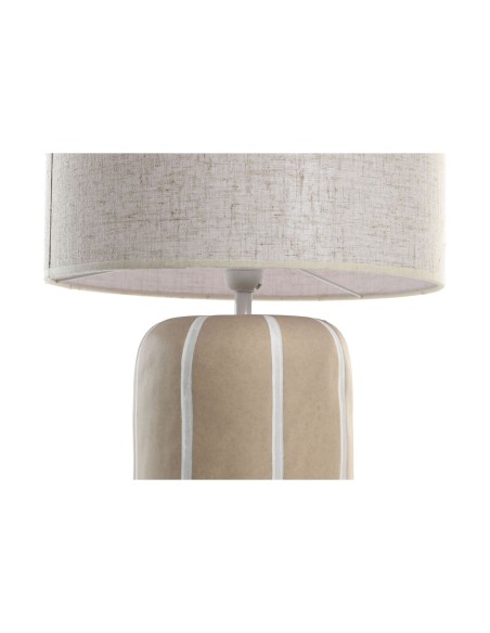 Lampe de bureau Home ESPRIT Blanc Marron 50 W 220 V