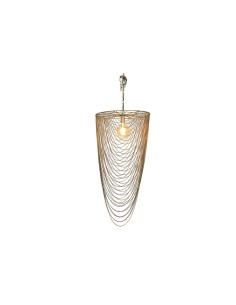 Suspension Home ESPRIT Doré Fer 46 x 46 x 98 cm 2