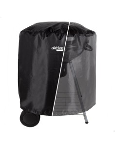 Housse de protection pour barbecue Aktive Noir 6 Unités 69,5 x 67 x 69,5 cm 2
