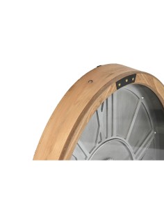 Horloge Murale Home ESPRIT Argenté Naturel Métal Verre Bois de pin 50 x 8 x 68 cm 2