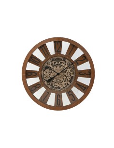 Horloge Murale Home ESPRIT Naturel Bois Métal 80 x 9,5 x 80 cm