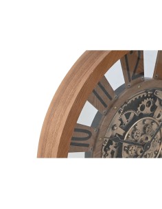 Horloge Murale Home ESPRIT Naturel Bois Métal 80 x 9,5 x 80 cm 2