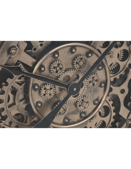 Horloge Murale Home ESPRIT Naturel Bois Métal 80 x 9,5 x 80 cm