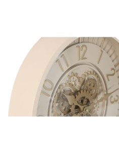 Horloge Murale Home ESPRIT Beige Doré Verre Fer 46 x 8,5 x 46 cm 2