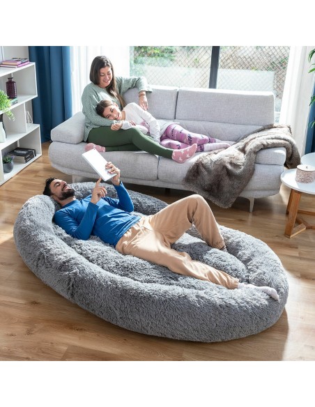 Lit de Chien pour Humains  Human Dog Bed XXL InnovaGoods Grey