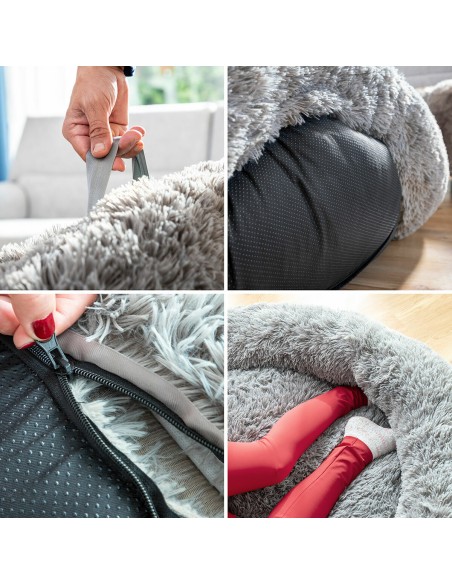 Lit de Chien pour Humains  Human Dog Bed XXL InnovaGoods Grey