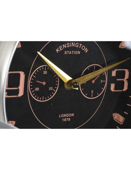 Horloge Murale Home ESPRIT Doré Argenté Métal Avion Vintage 77,5 x 15 x 46 cm
