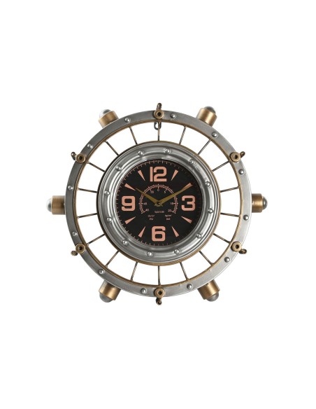 Horloge Murale Home ESPRIT Doré Argenté Fer Vintage 48 x 11 x 44,5 cm