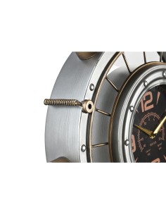 Horloge Murale Home ESPRIT Doré Argenté Fer Vintage 48 x 11 x 44,5 cm 2
