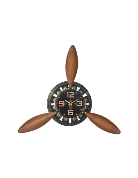 Horloge Murale Home ESPRIT Marron Noir Métal Hélices Vintage 118 x 24 x 134 cm
