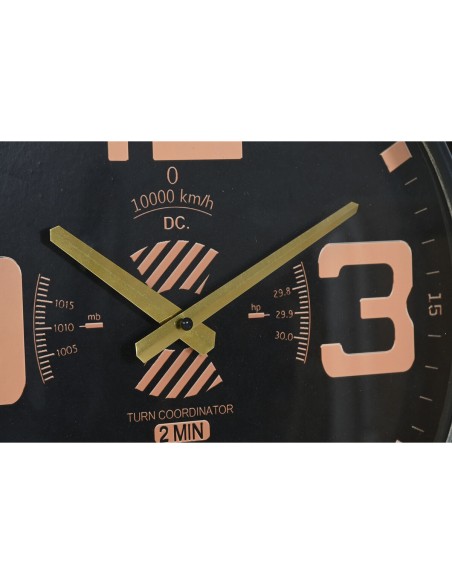 Horloge Murale Home ESPRIT Marron Noir Métal Hélices Vintage 118 x 24 x 134 cm