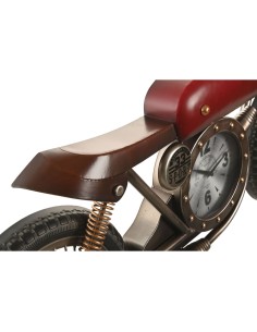 Horloge Murale Home ESPRIT Rouge Doré PVC Métal Moto Vintage 95 x 12 x 43,5 cm 2