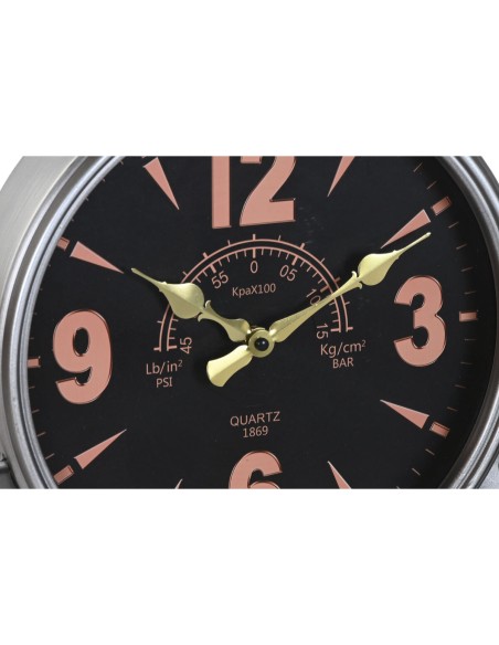 Horloge Murale Home ESPRIT Doré Argenté Métal Hélices Vintage 121 x 7 x 106 cm