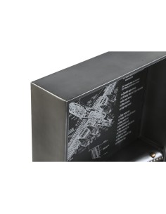Horloge Murale Home ESPRIT Doré Argenté Métal Avion Vintage 175 x 21 x 64 cm 2