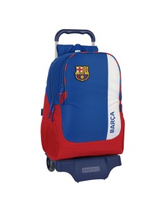 Cartable à roulettes F.C. Barcelona Bleu Bordeaux 32 x 44 x 16 cm