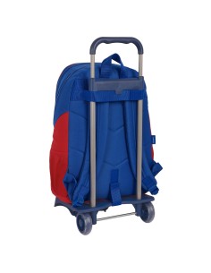 Cartable à roulettes F.C. Barcelona Bleu Bordeaux 32 x 44 x 16 cm 2