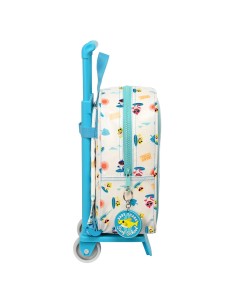 Cartable à roulettes Baby Shark Surfing Bleu Blanc 22 x 27 x 10 cm 2